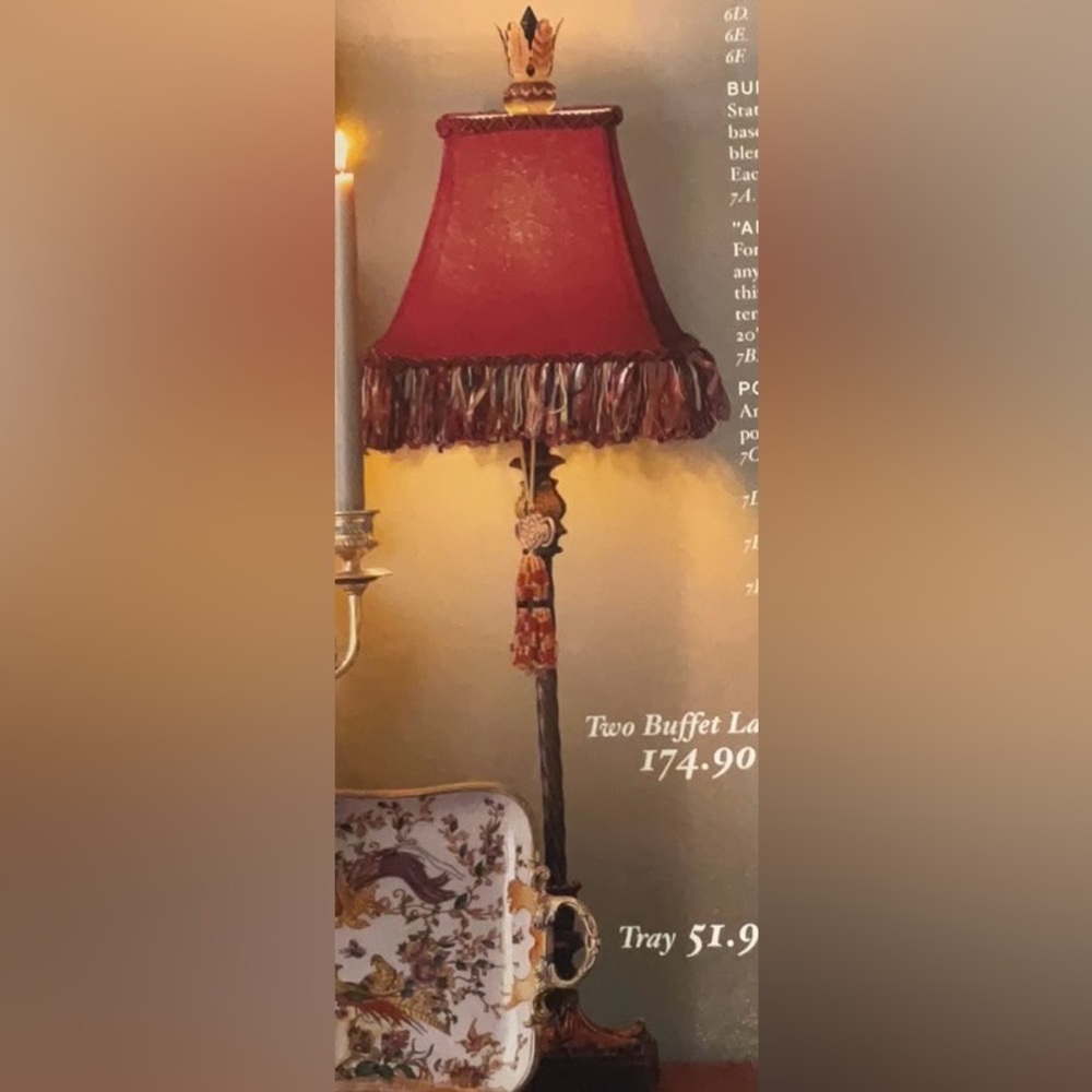 Set of buffet lamps from Horchow - BASES